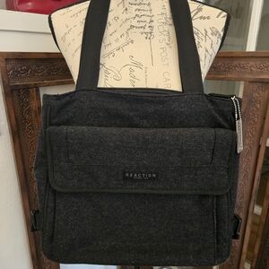 Kenneth Cole Reaction Charcoal Flannel Laptop Bag